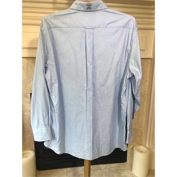Tommy Hilfiger Men’s Light Blue Long Sleeve Collared T-Shirt Size 17 (34-35) Reg - Picture 3 of 8